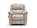 Liegesessel Stoff gepolstert 94x91x107 cm - Beige - manuelle Relaxfunktion mit Fußstütze
